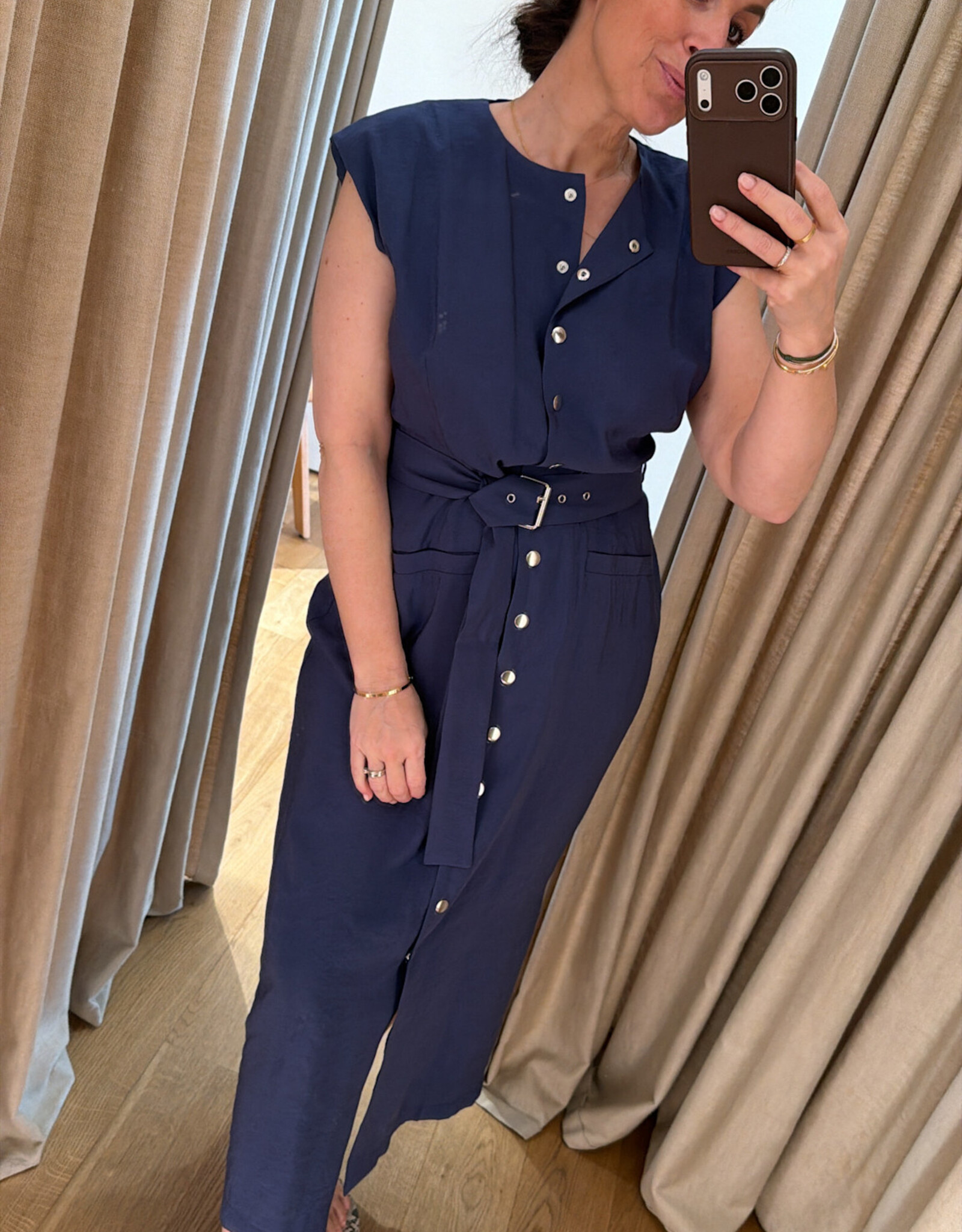 Re/Born Ruth Dress Dark Blue