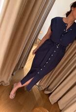 Re/Born Ruth Dress Dark Blue