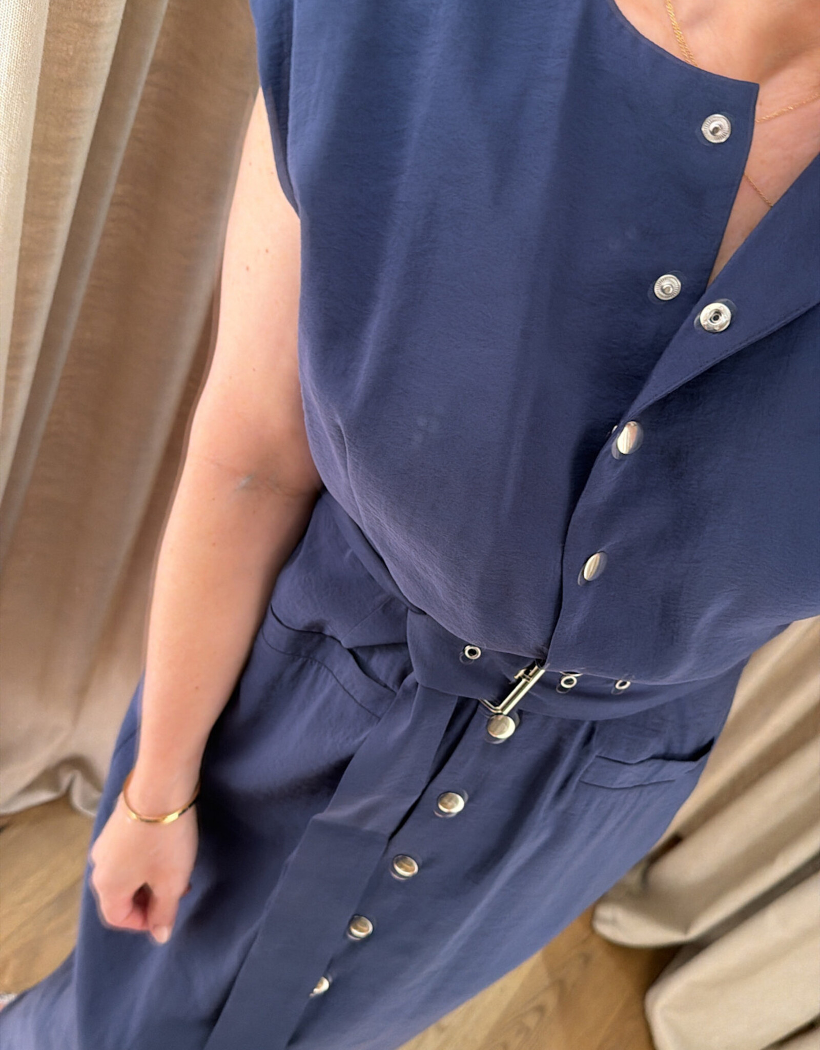 Re/Born Ruth Dress Dark Blue