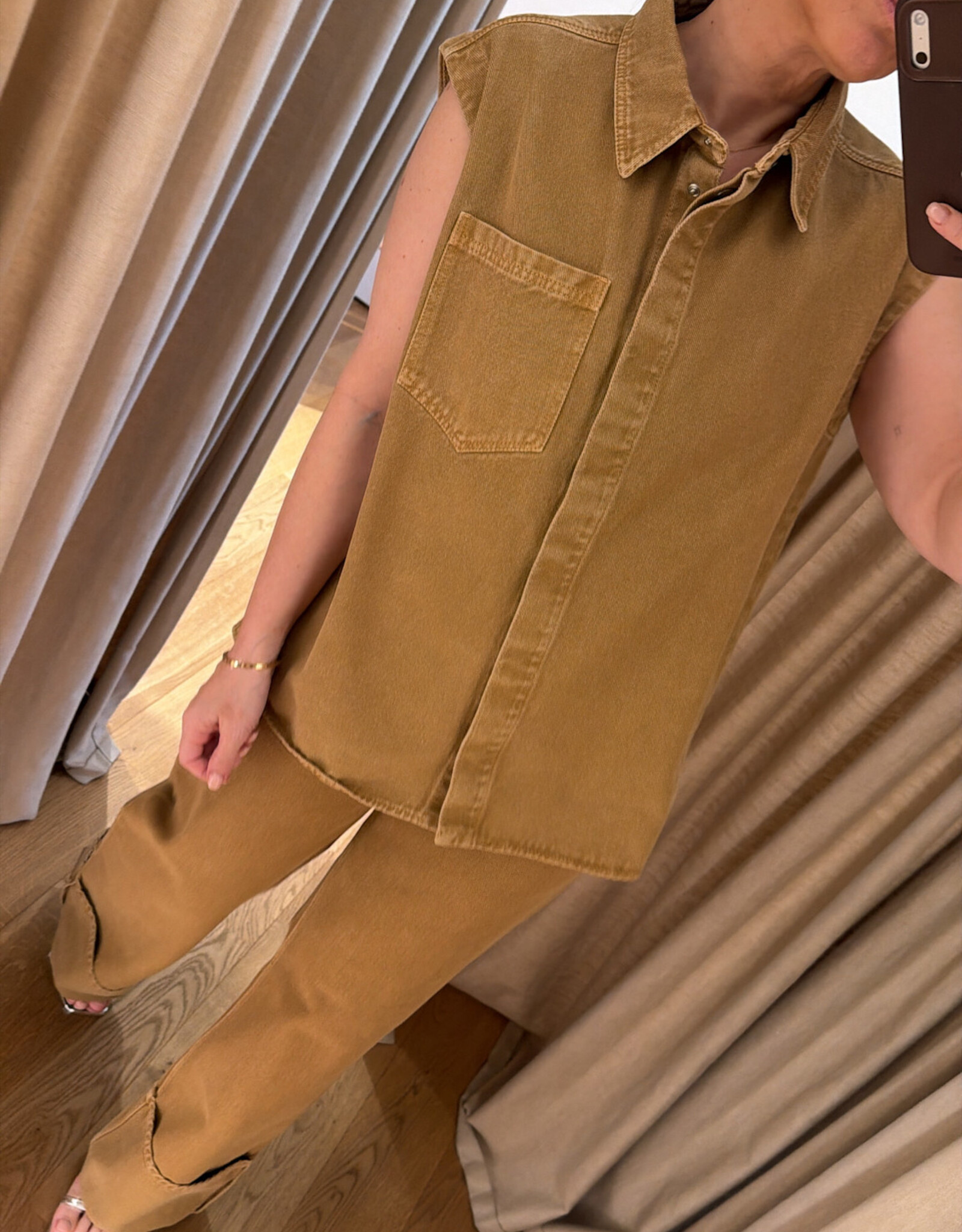 Collectors Club Beatrice Shirt Ochre