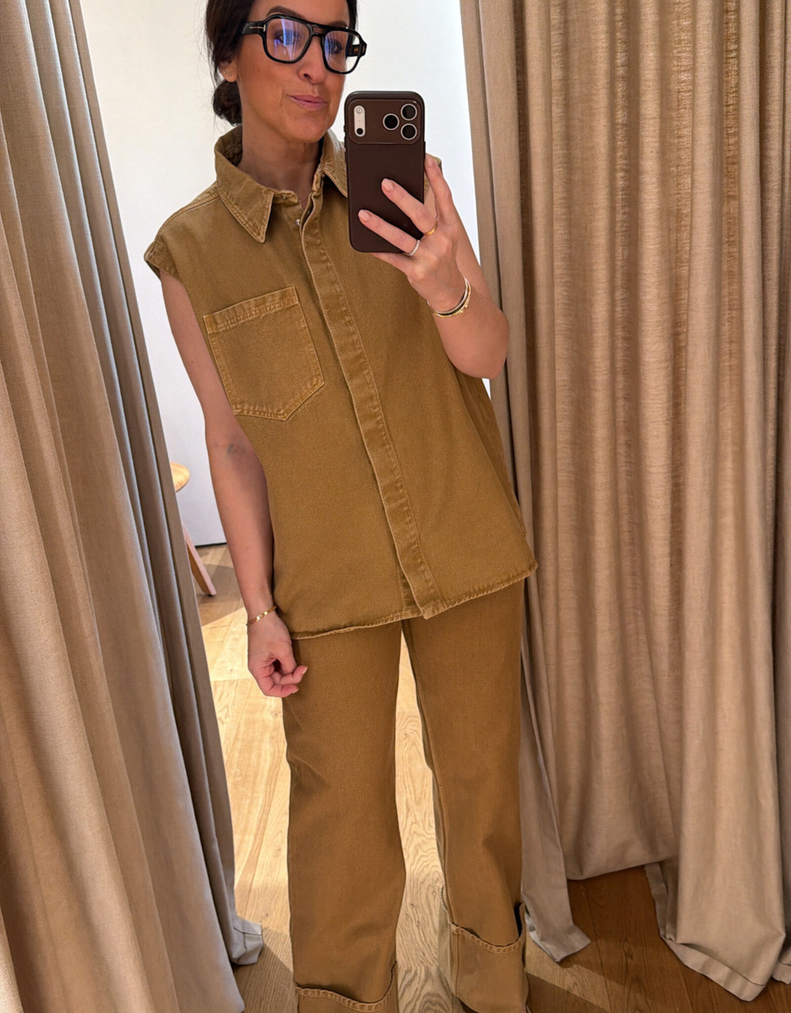 Collectors Club Beatrice Shirt Ochre