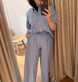 American Vintage Pantalon Balloon Azurin