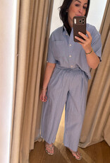American Vintage Pantalon Balloon Azurin
