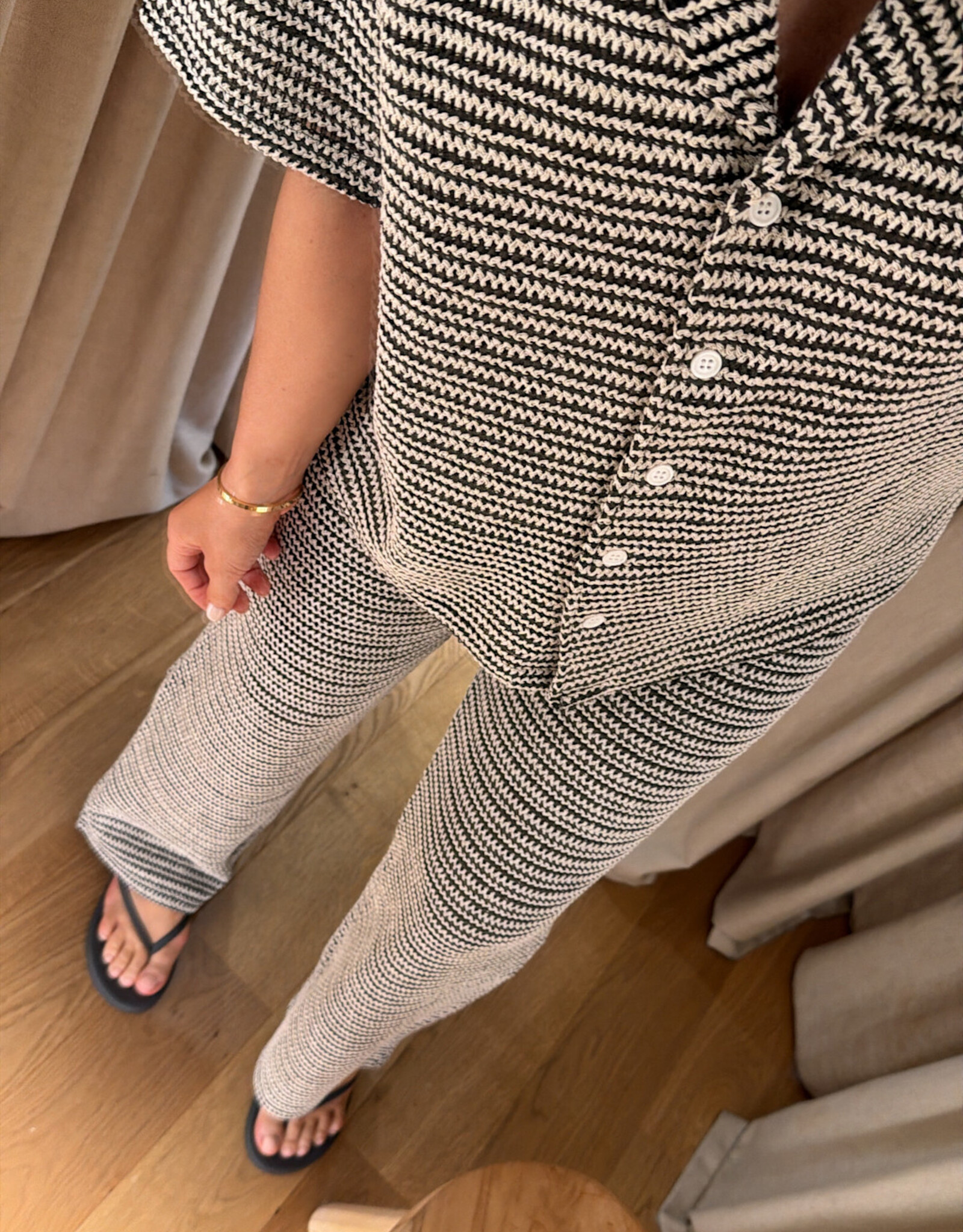 Edited Finn Trousers Black Cream