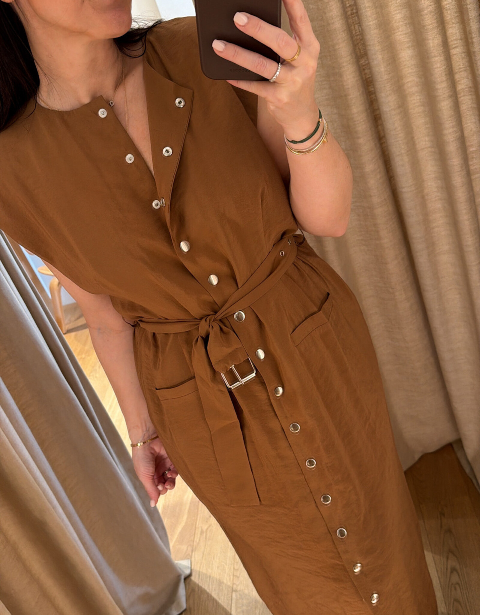 Re/Born Ruth Dress Camel