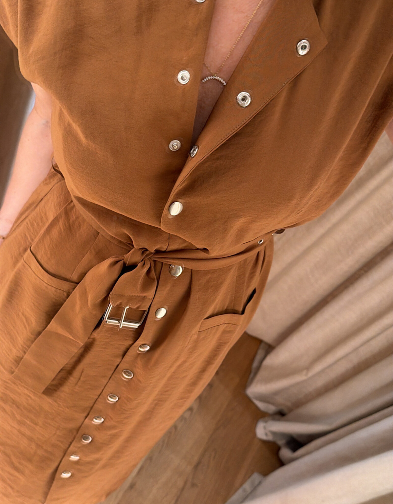 Re/Born Ruth Dress Camel