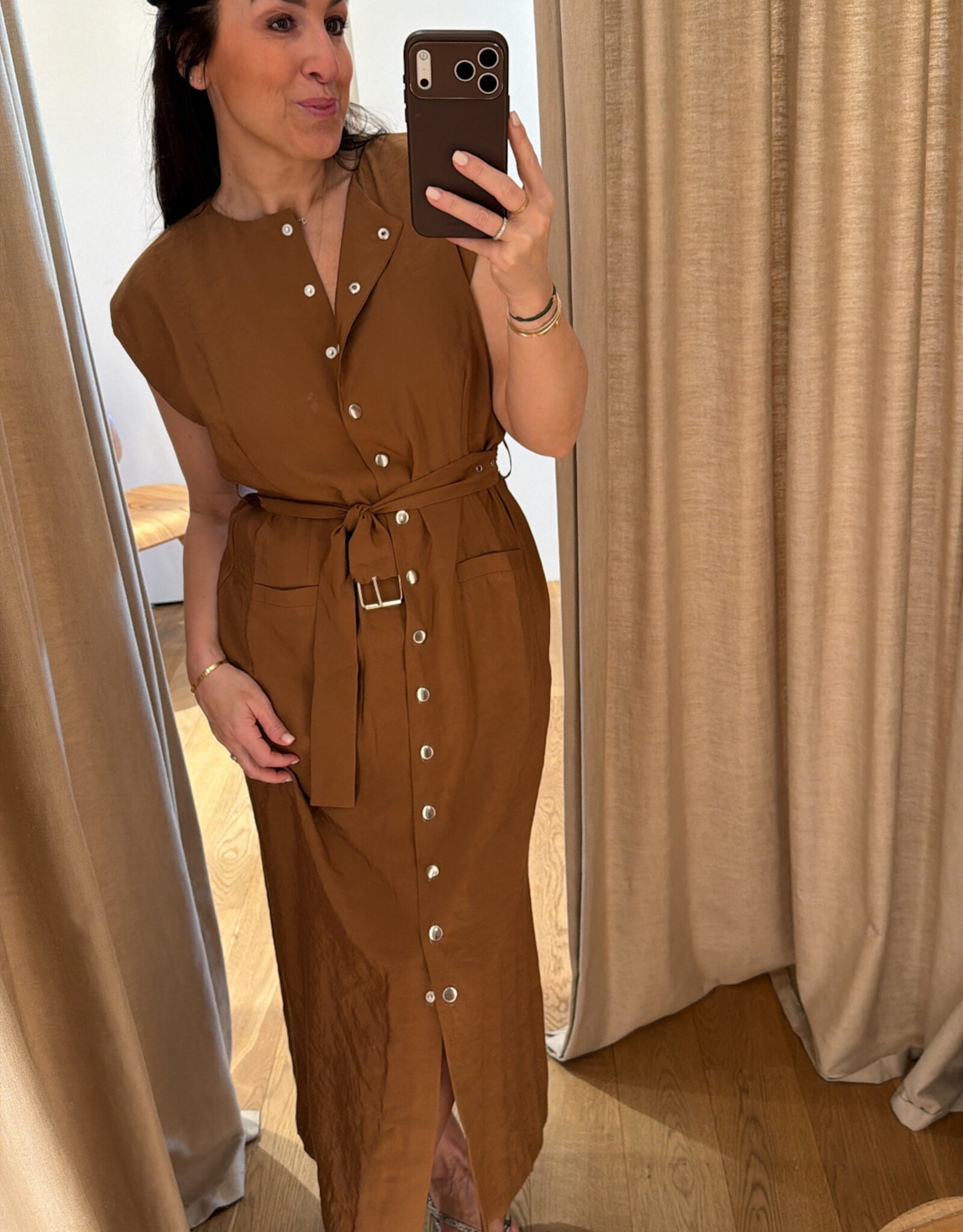Re/Born Ruth Dress Camel