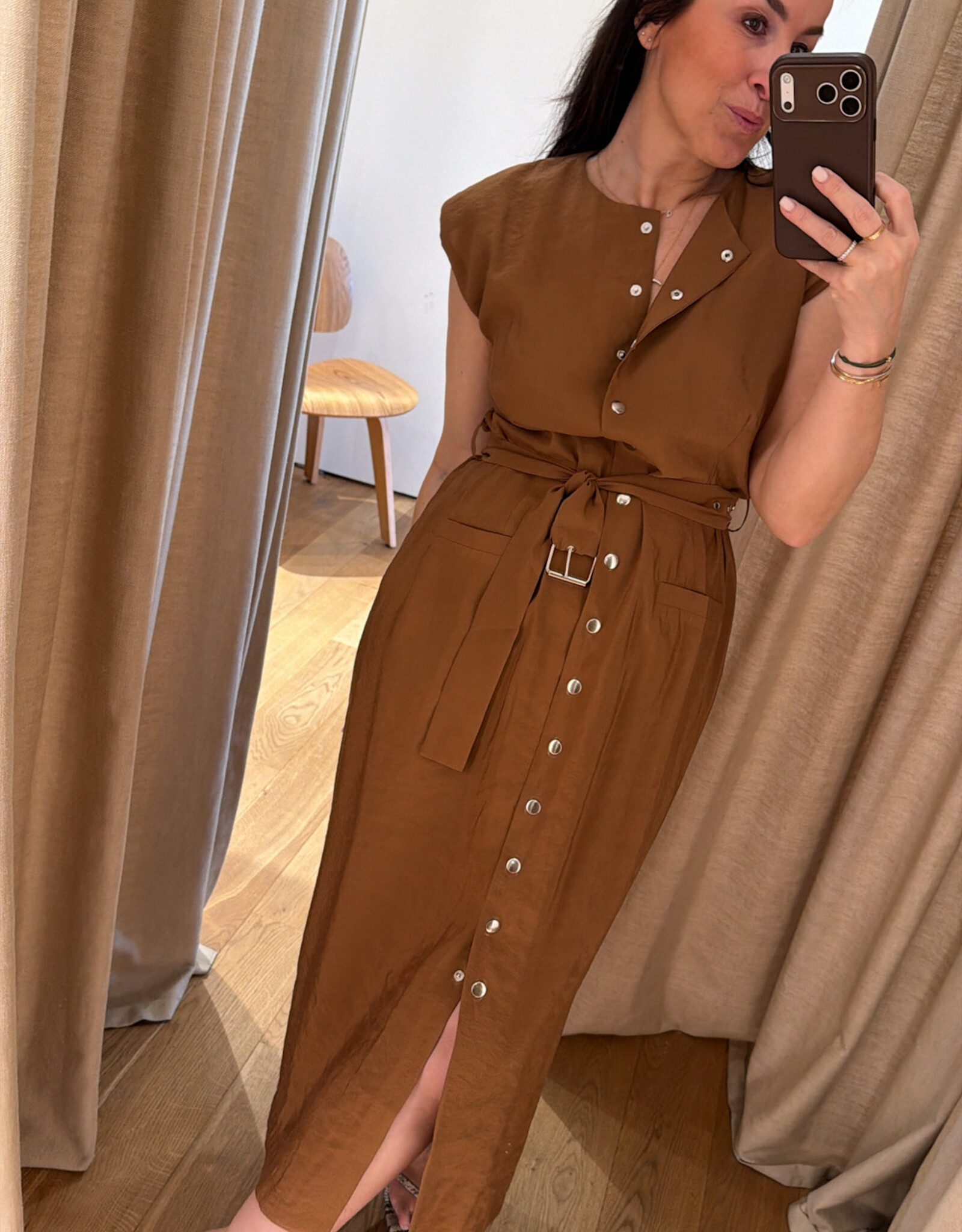 Re/Born Ruth Dress Camel