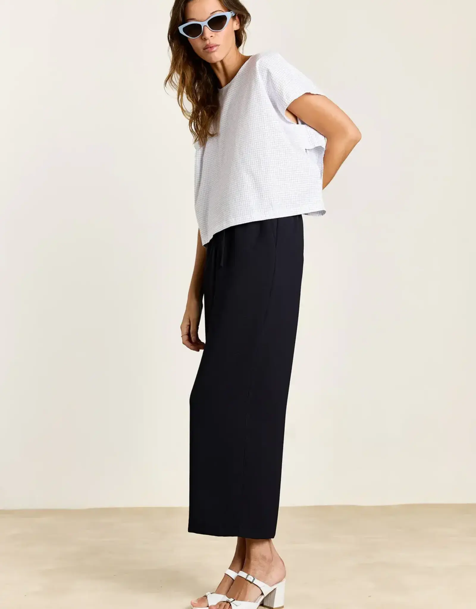 Studio Clique Esmeralda Summer Shirting Blue Check