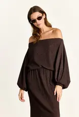 Studio Clique An Off Shoulder Blouse Brown