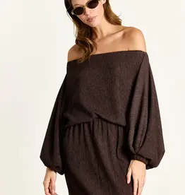 Studio Clique An Off Shoulder Blouse Brown