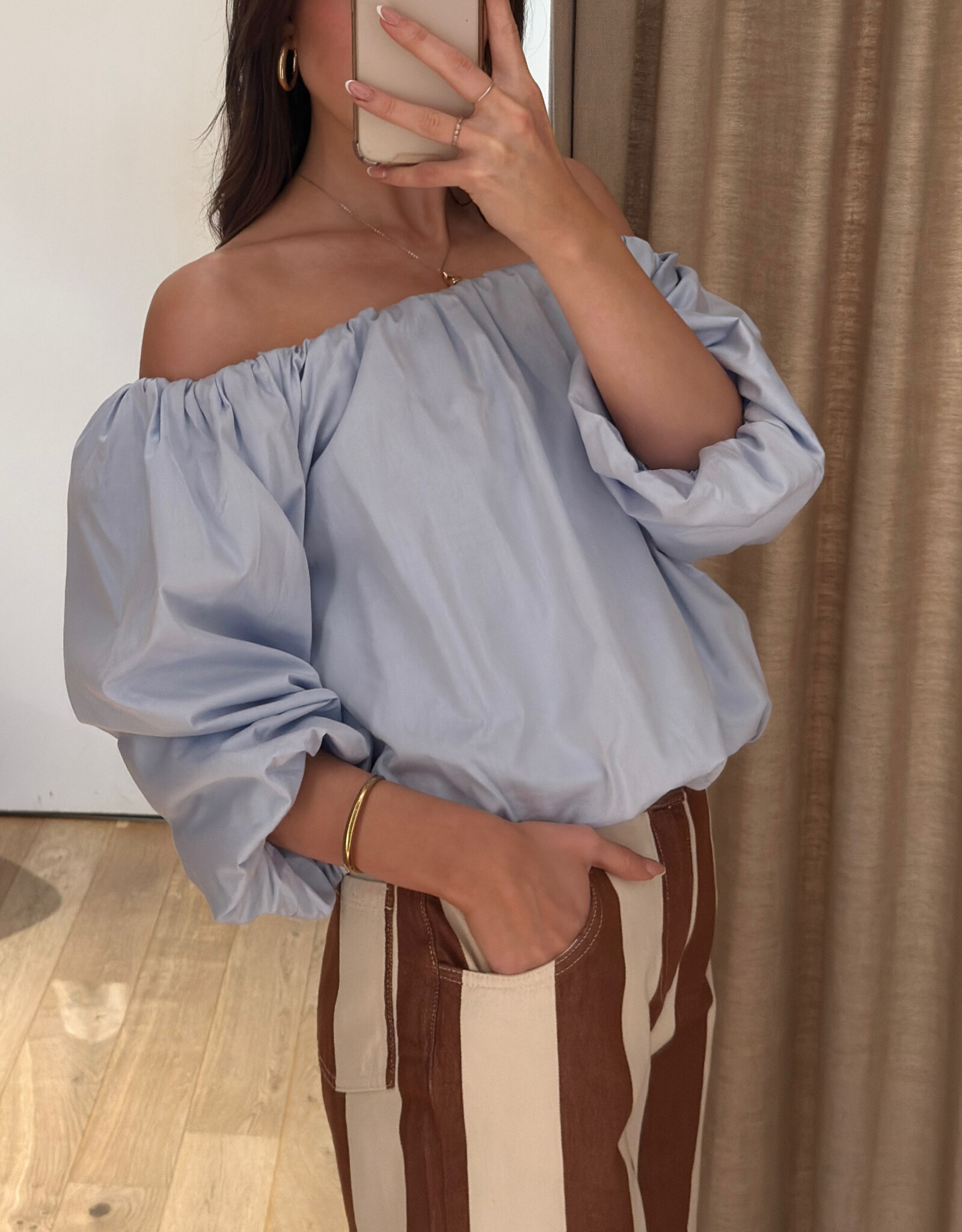 Âme Nanny Shorts Brown Striped
