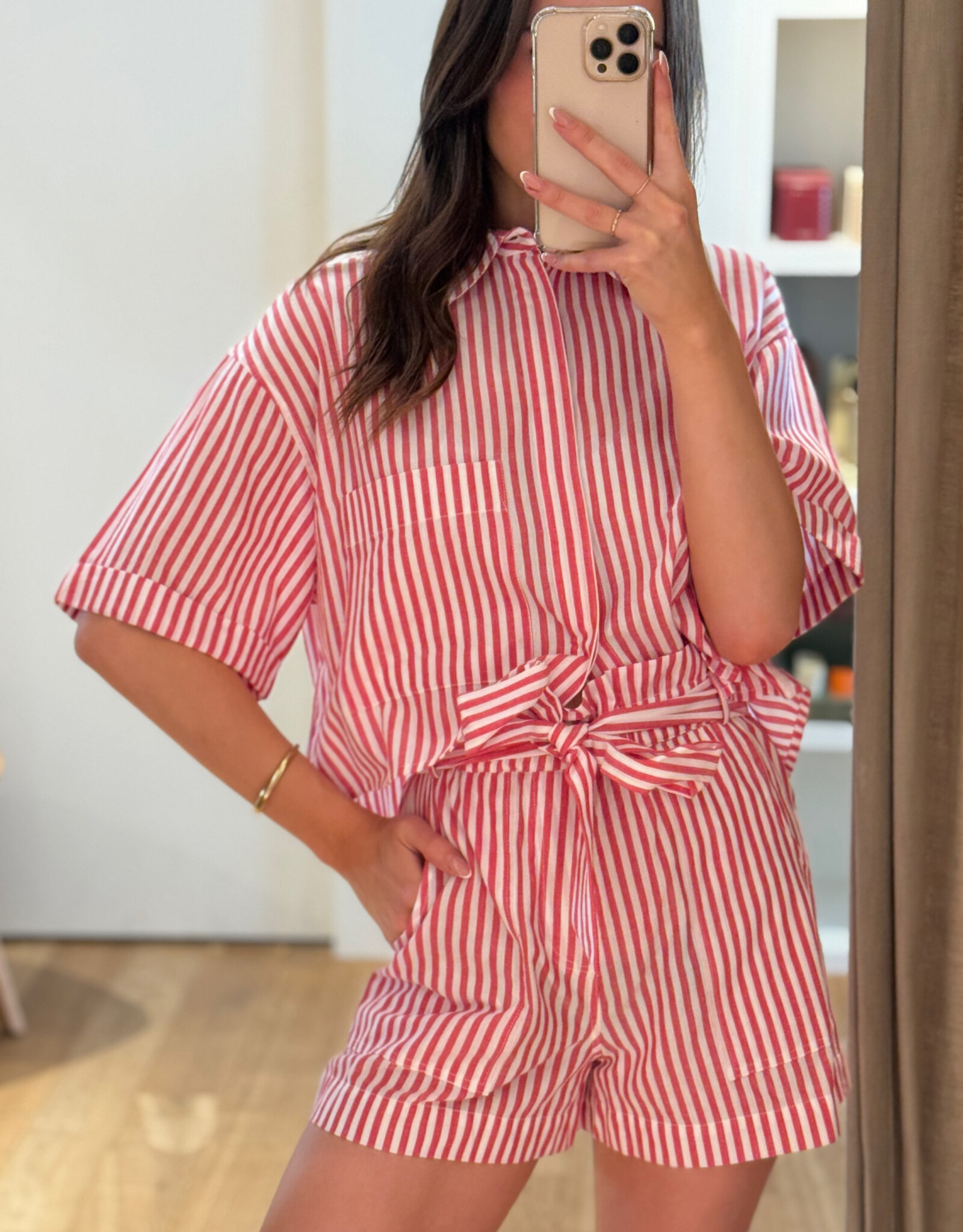 Âme Nuts Shirt Red & White Stripes