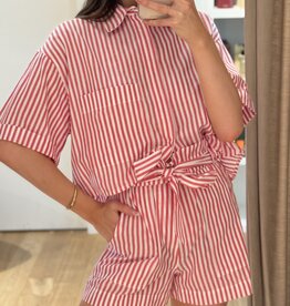 Âme Nuts Shirt Red & White Stripes