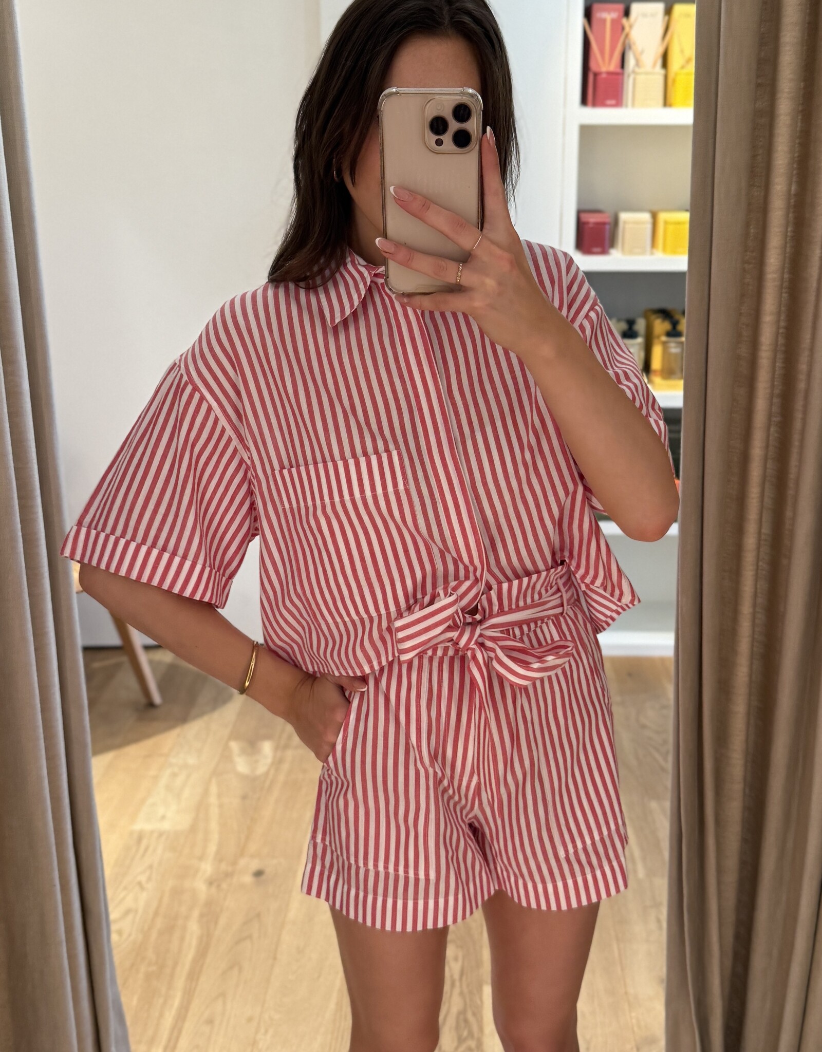Âme Nuts Shirt Red & White Stripes