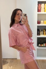 Âme Lilla Shorts Red White Stripes
