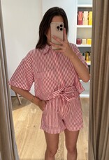 Âme Lilla Shorts Red White Stripes