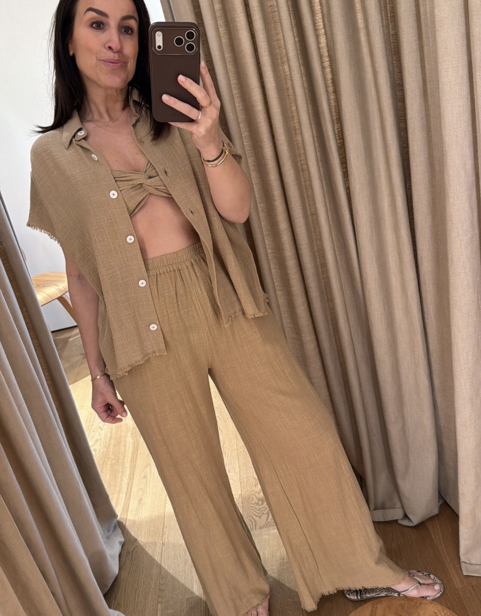 Maison Saint Julien Corinthe Shirt Sesame