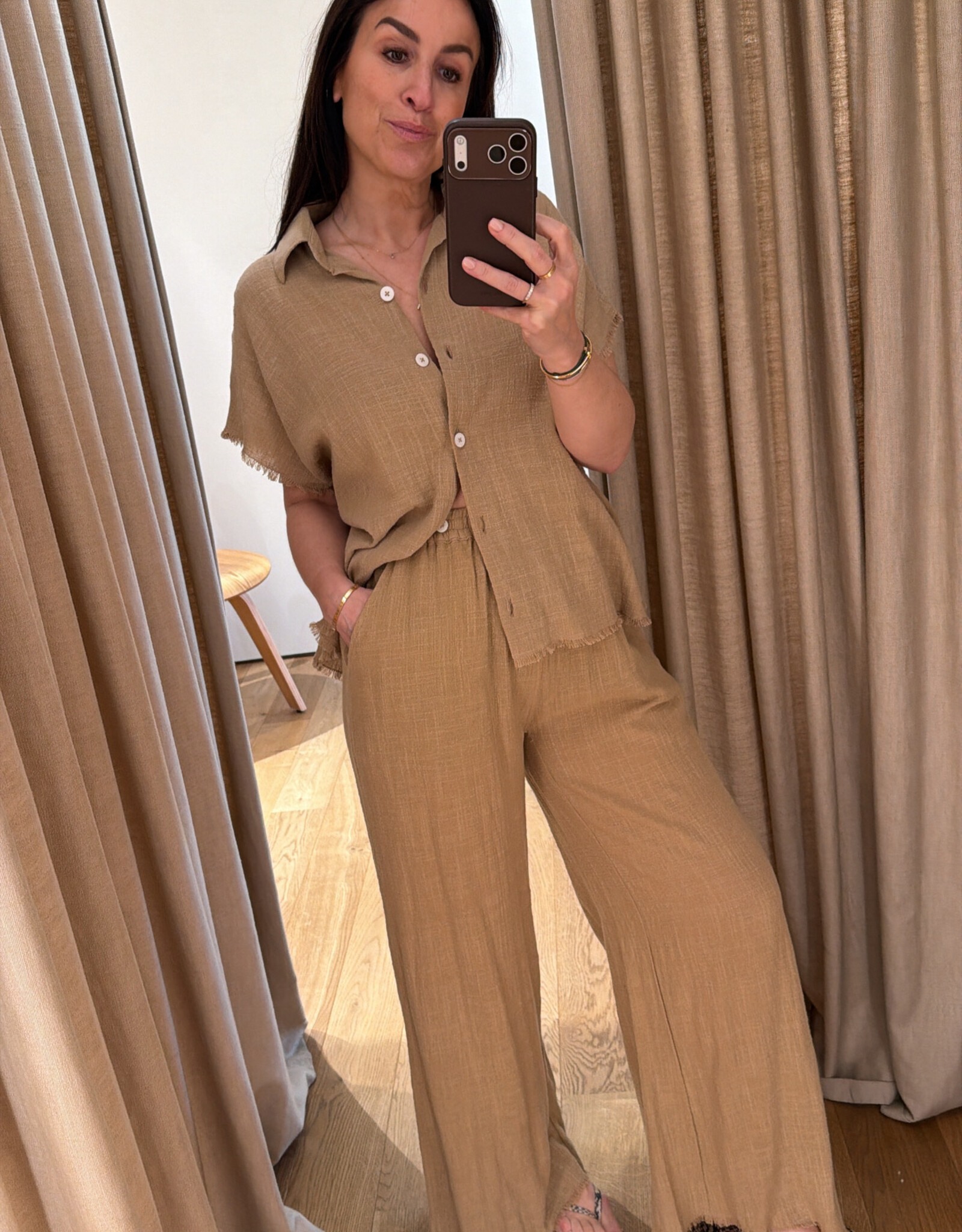 Maison Saint Julien Corinthe Shirt Sesame