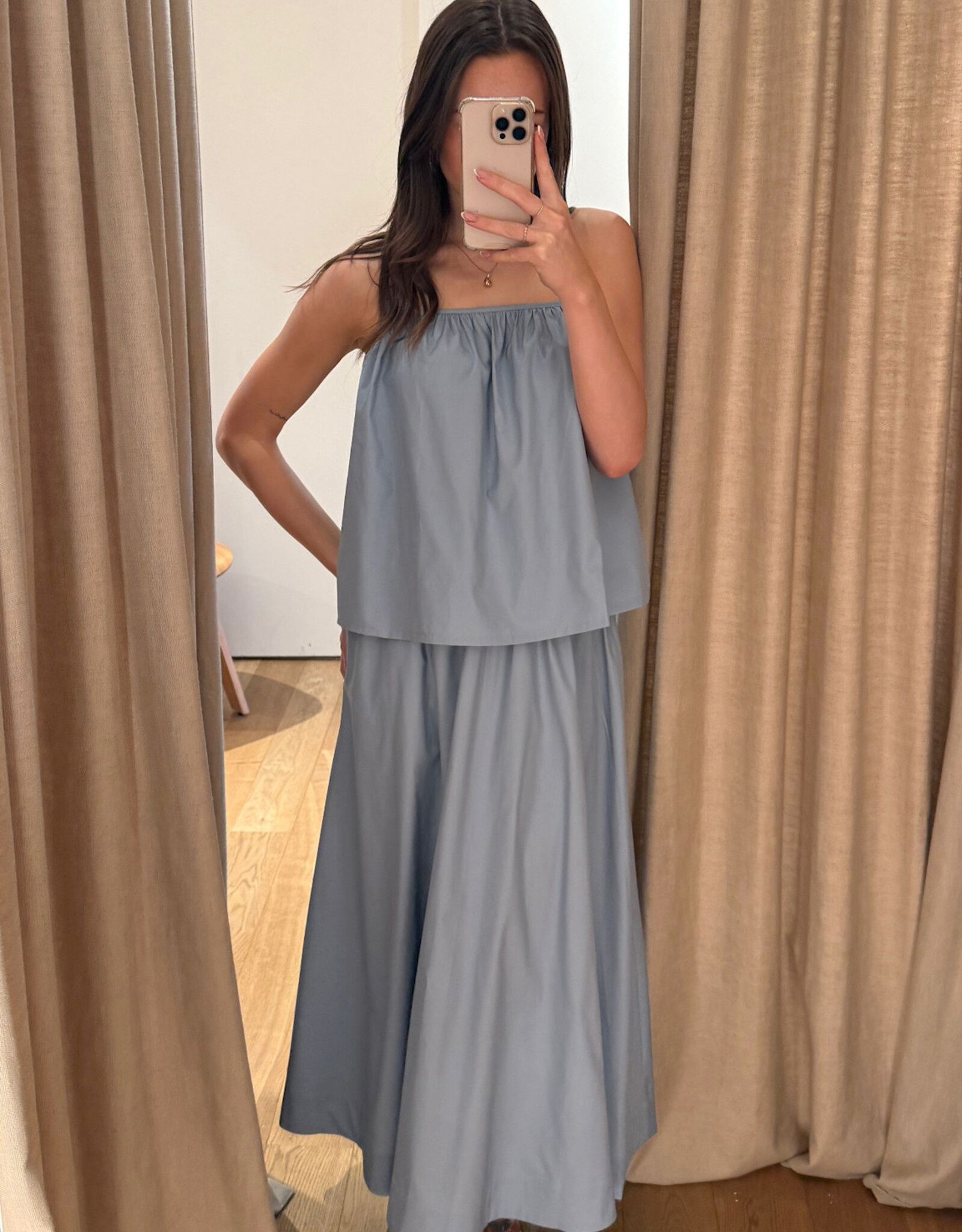 Christian Aks Delilah Poplin Top Storm