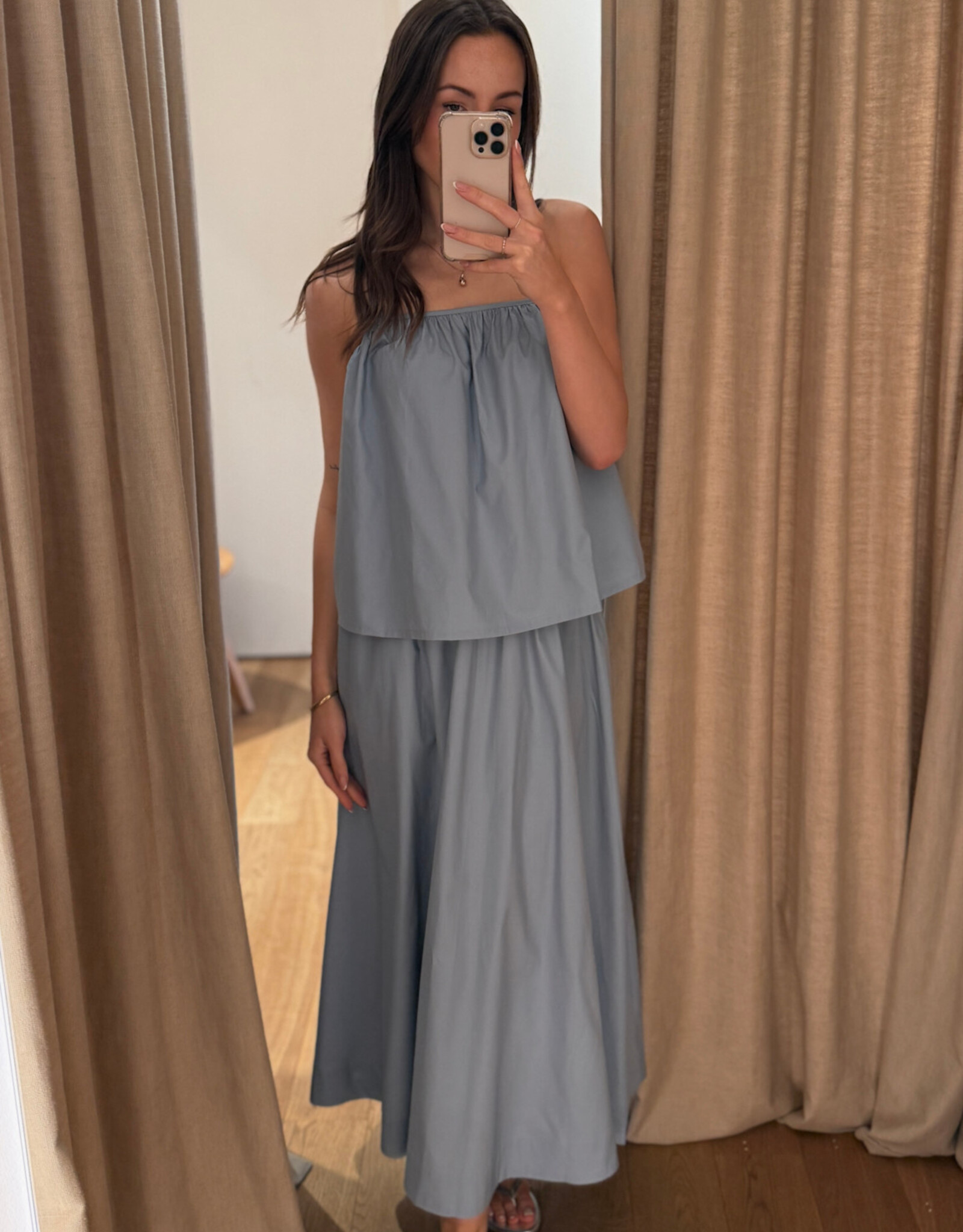 Christian Aks Delilah Poplin Top Storm