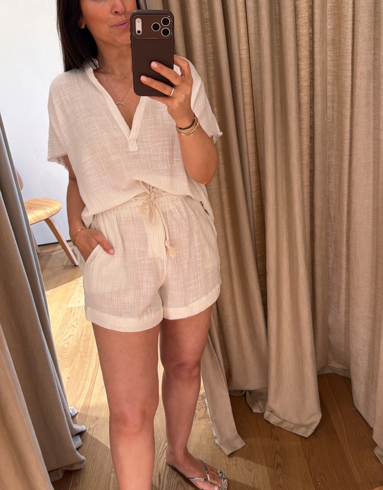 Maison Saint Julien Calvi Short Off White