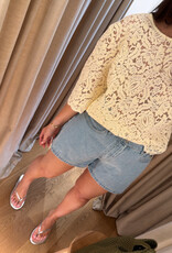 Stella Nova Lace Blouse Soft Yellow