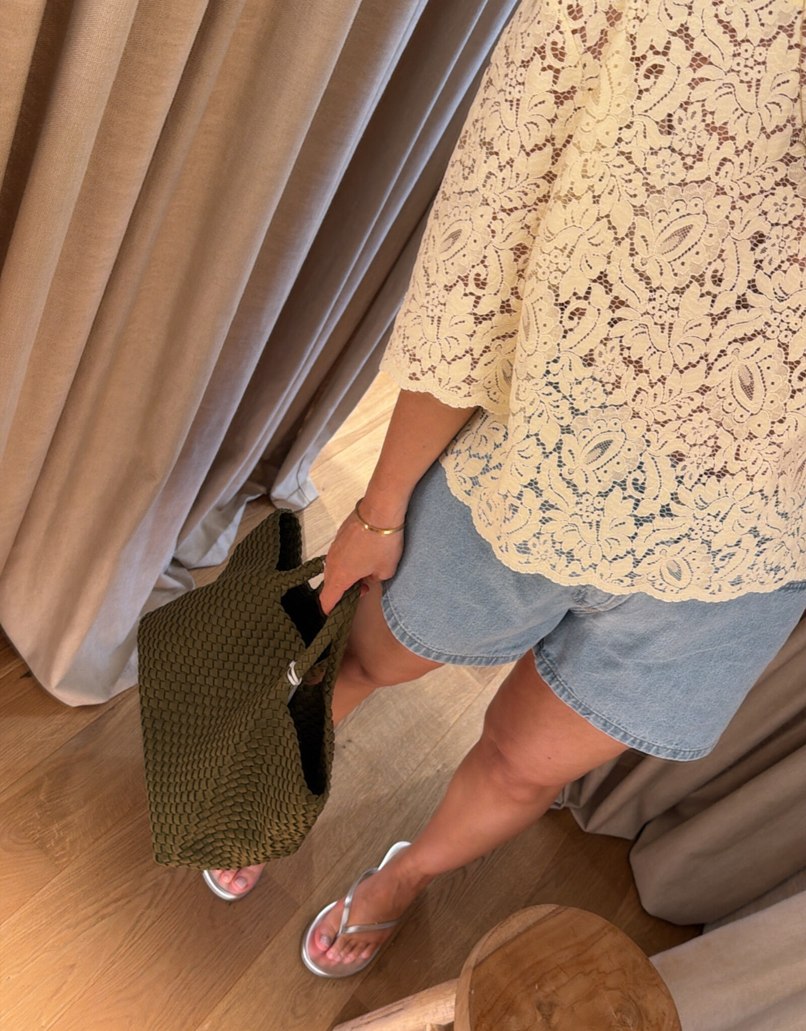 Stella Nova Lace Blouse Soft Yellow