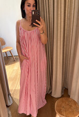 Âme Nostalgie Dress Red White One Size