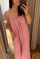 Âme Nostalgie Dress Red White One Size
