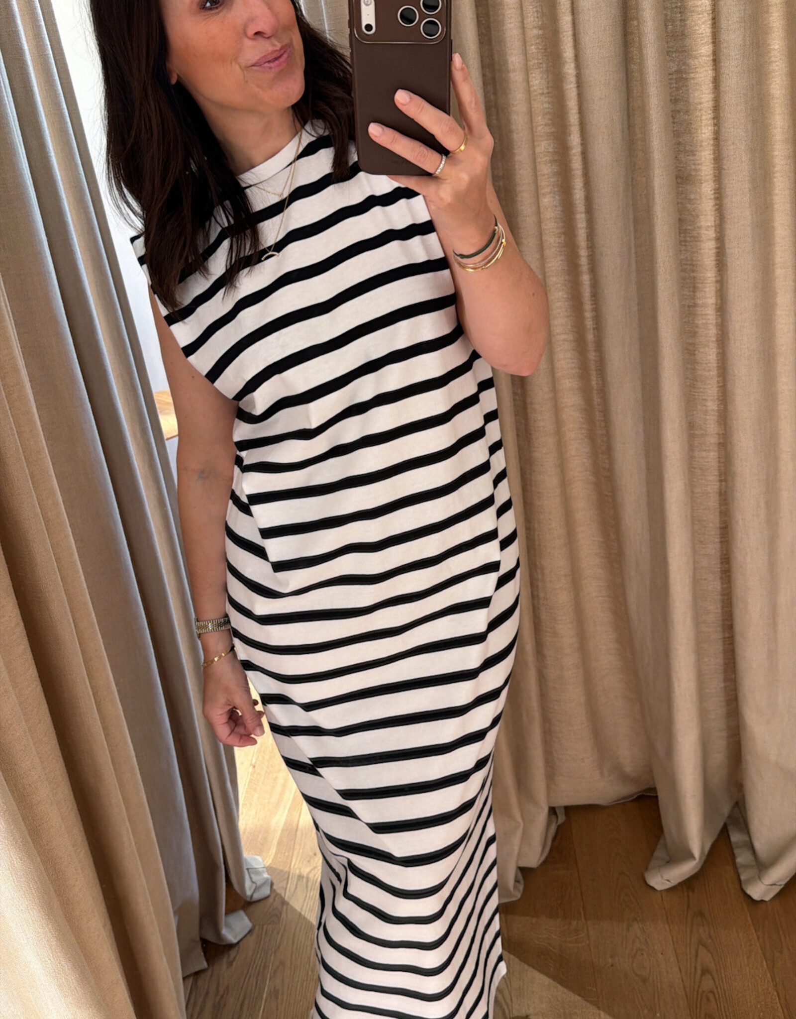 Edited Laidan Dress Black White