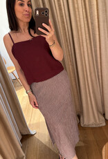 Liv The Label Cameron Top Burgundy Linnen