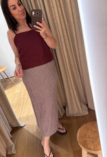 Liv The Label Cameron Top Burgundy Linnen
