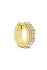 Billion Avenue Edge Small Diamond Earring Gold per stuk