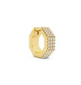 Billion Avenue Edge Small Diamond Earring Gold per stuk
