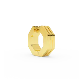 Billion Avenue Edge Small Stripe Earring Gold per stuk