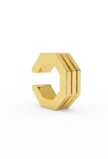 Billion Avenue Edge Small Stripe Earcuff Gold per stuk