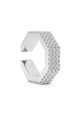 Billion Avenue Edge Large Diamond Earcuff Silver per stuk