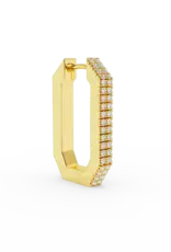 Billion Avenue Octa Short Diamond Earring Gold per stuk