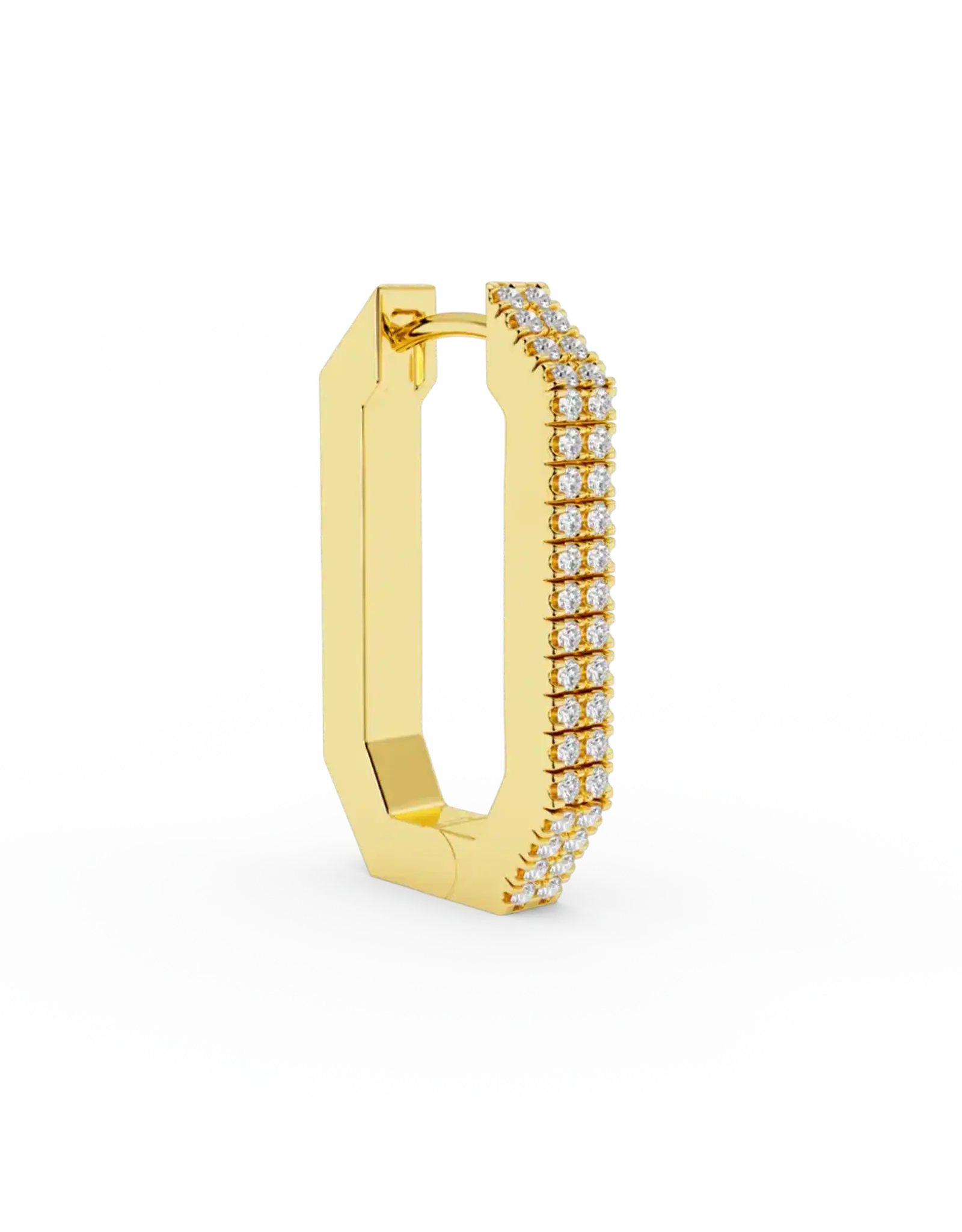 Billion Avenue Octa Short Diamond Earring Gold per stuk