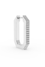Billion Avenue Octa Short Diamond Earring Silver per stuk