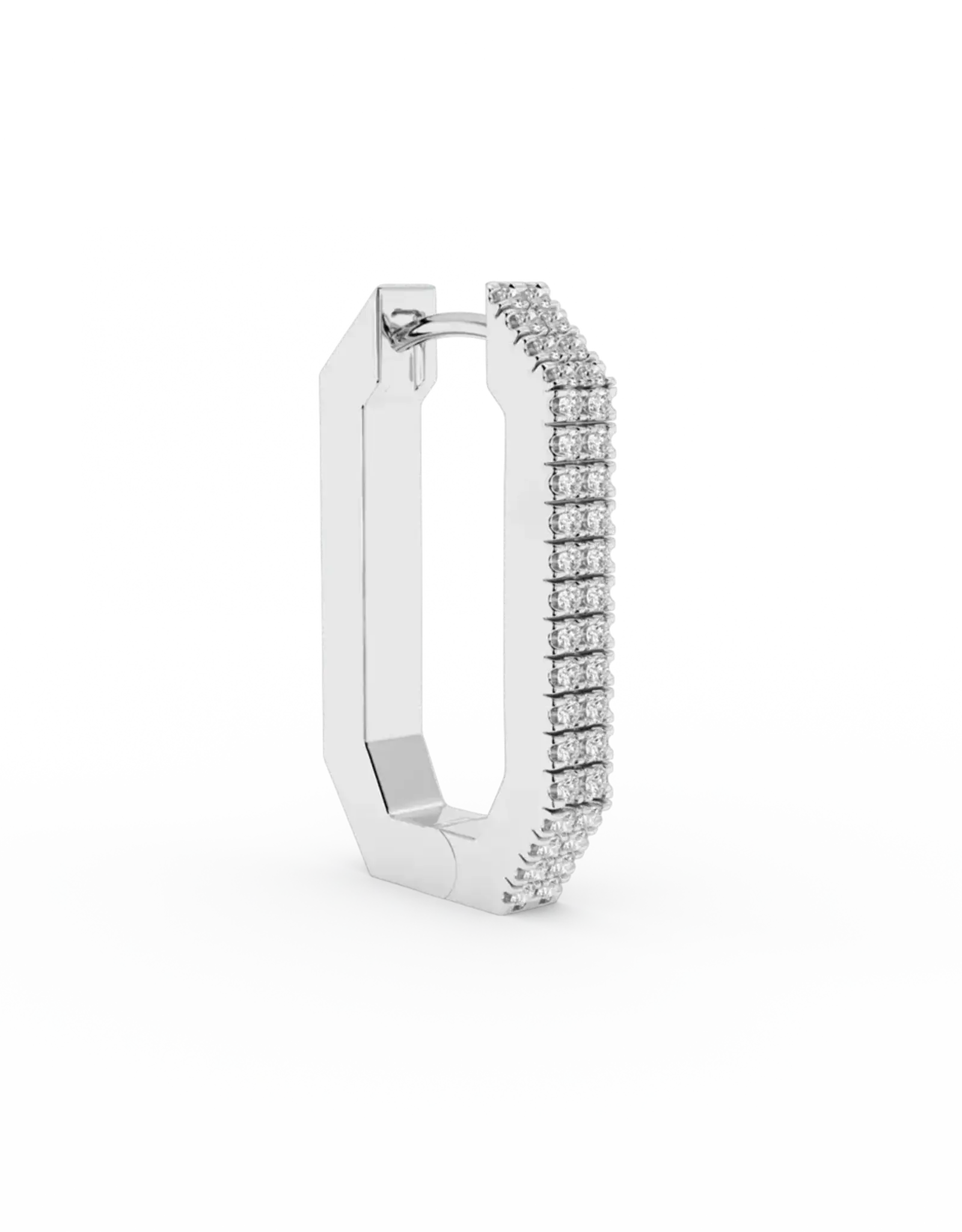 Billion Avenue Octa Short Diamond Earring Silver per stuk