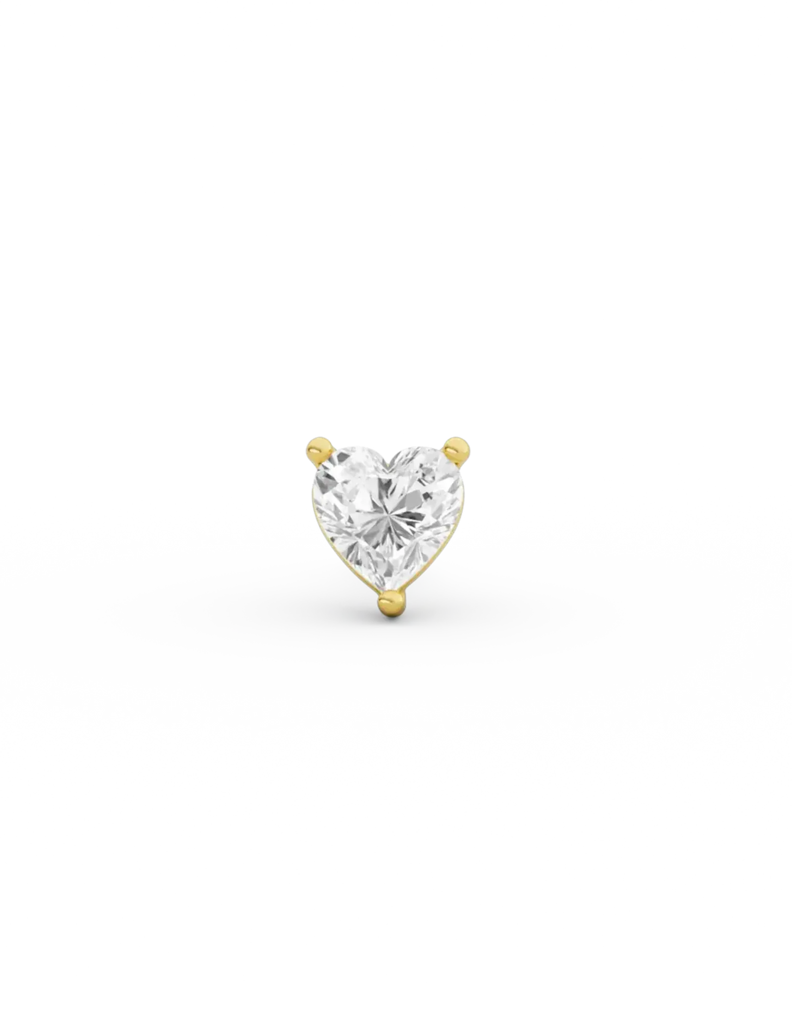 Billion Avenue Heart Diamond Earstud Gold per stuk