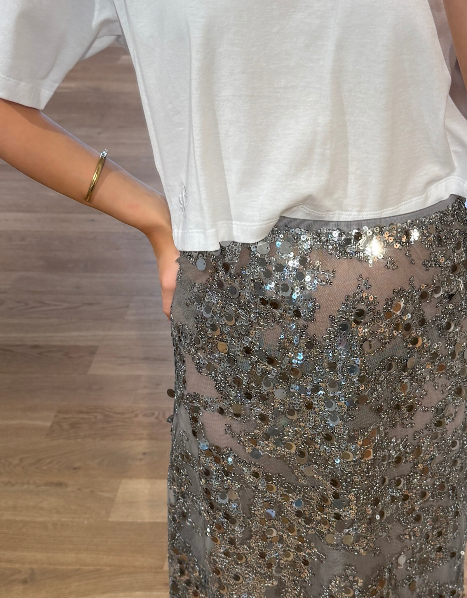Baum und Pferdgarten Shania Skirt Grey Sequins