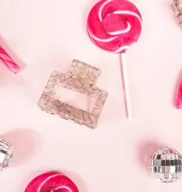 Clips Viv Vierkante Clip zilver gevlekt