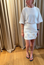 Isabelle Blanche Flower Skirt White