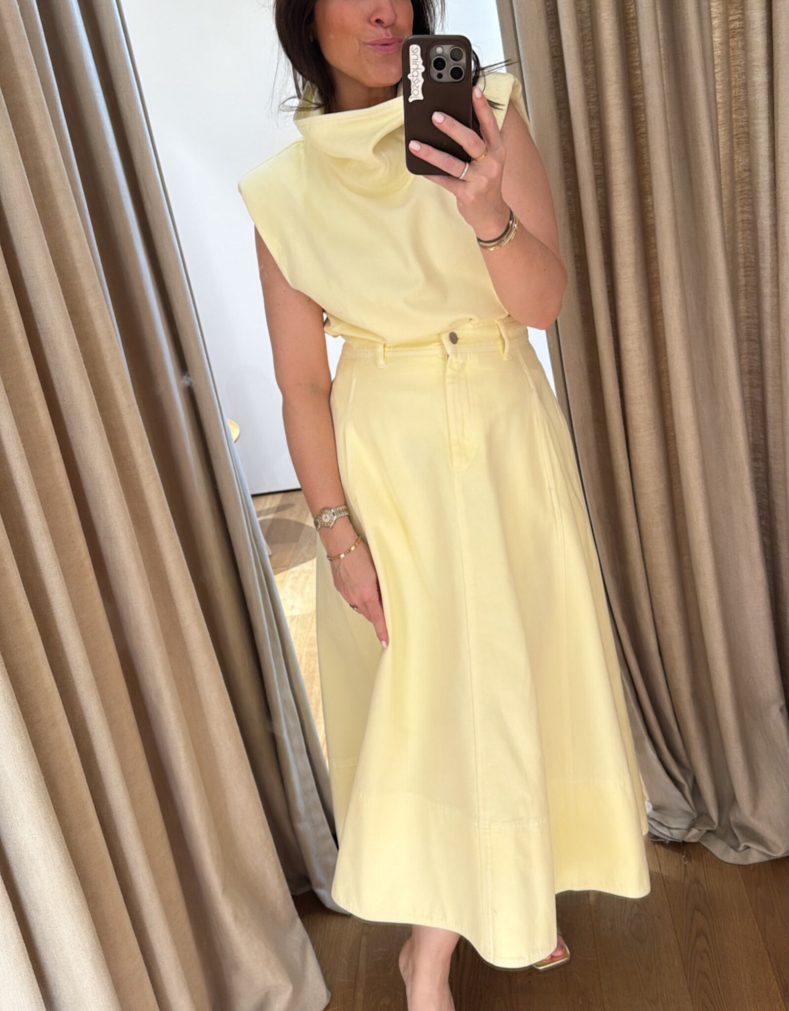 Collectors Club Shadow Skirt Pale Banana
