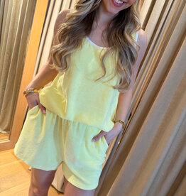 Raff Collective Caro Short Towelling Lemon
