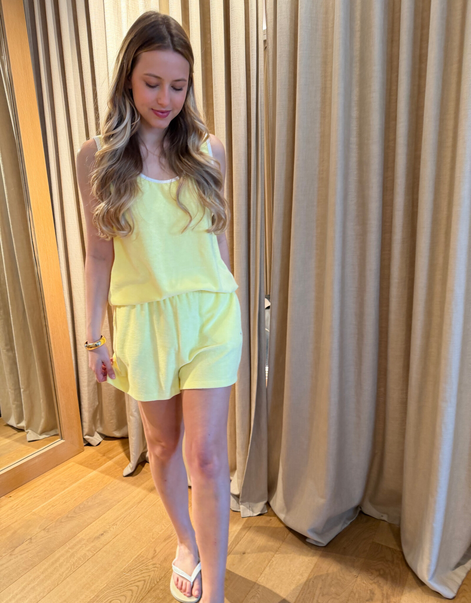 Raff Collective Caro Short Towelling Lemon