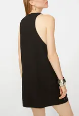 Isabelle Blanche Flower Dress Black